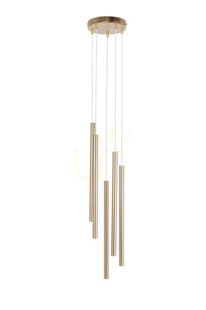 Lampa wisząca Sigma SOPEL LUX 5xG9 złoty szczotkowany 40959