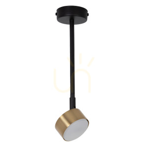 Plafon Sigma NEMO 1xGX53 czarny złoty szczotkowany 41086