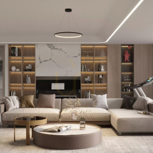 Lampa Wisząca Ringa LED czarna PL0150-BK