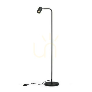 Lampa Stojąca Flynn I Podłogowa Czarna 230 V Led Gu10 9 W