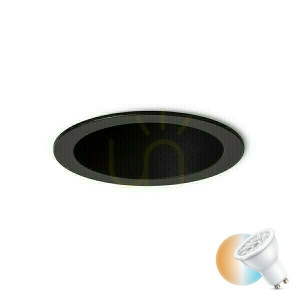 Oprawa Wpuszczana Orco Czarna 230 V Led Gu10 9 W