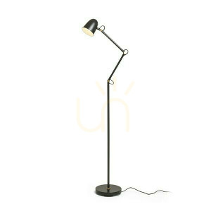 Lampa Stojąca Danny Podłogowa Czarna Mosiądz 230 V Led E14 5 W