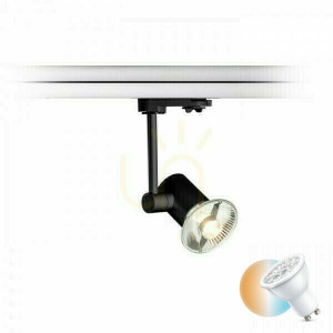 Reflektor Fax Do Szyny 3 Faz Czarna 230 V Led Gu10 12 W