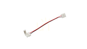 Złącze taśmy LED 8mm 2-stronne przewód z 2 zatrz.