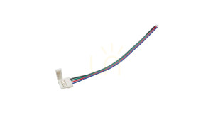 Złącze taśmy RGB 10mm 1-stronne zatrz. z przewodem