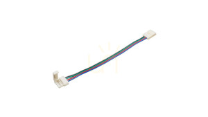 Złącze taśmy RGB 10mm 2-stronne przewód z zatrz.