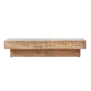 Stolik kawowy Gallery Direct Iowa drewno mango naturalne 150x60x30 cm