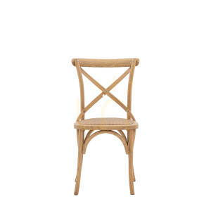 Krzesła bistro Gallery Direct dąb rattan 2 szt. 5059413872723