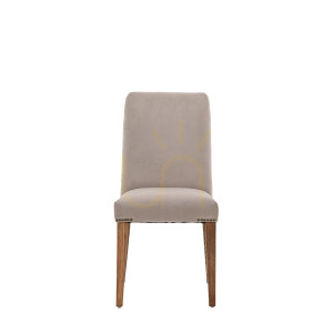 Krzesło do jadalni Gallery Direct Highgrove Dove Velvet ciemnoszare 2 szt.
