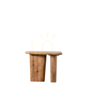 Stolik boczny Gallery Direct Hoffman z drewna mango naturalny 64x53x53 cm