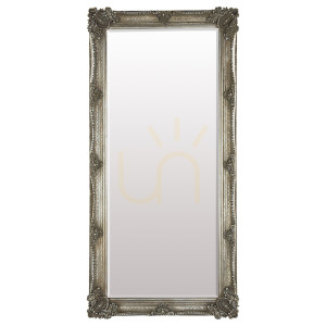 Lustro barokowe srebrne Abbey Leaner 165x79,5 cm Gallery Direct 5055299403204