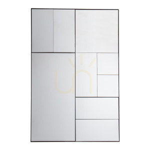 Lustro Gallery Direct Broadheath czarne 81x122 cm