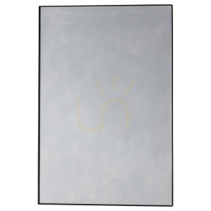 Lustro Gallery Direct Hurston czarne 60x90 cm metalowa rama