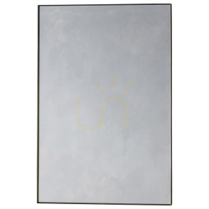 Lustro Gallery Direct Hurston brązowe metalowa rama 60x90 cm