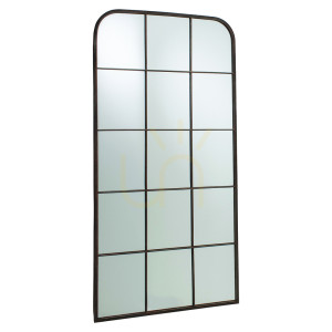 Lustro ścienne Gallery Direct Rochester czarne metalowe 127x61 cm
