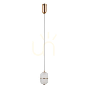Złota Lampa Wisząca Alani LED