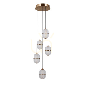 Nowoczesna Lampa Wisząca Alani LED 5-punktowa