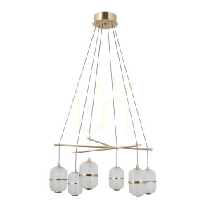 Nowoczesna Lampa Wisząca Alani LED 6-punktowa