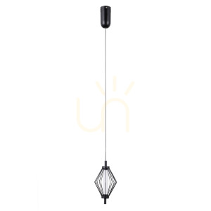 Czarna Lampa Wisząca Sevil LED