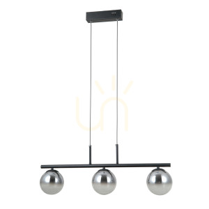 Czarna Lampa Wisząca Velada LED 3-punktowa