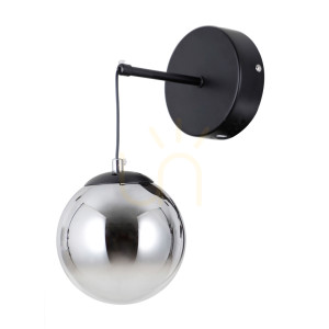 Nowoczesny Czarny Kinkiet Velada LED