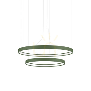 Żyrandol RIO 2 55/78 zielona oliwka LED 3000K - THORO
