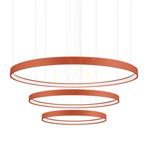 Żyrandol RIO 3 55/78/110 ochra czerwona LED 4000K - THORO