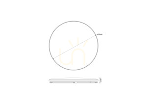 Plafon Zuma Line OMAR JE-DHR-0530-GD LED złoty
