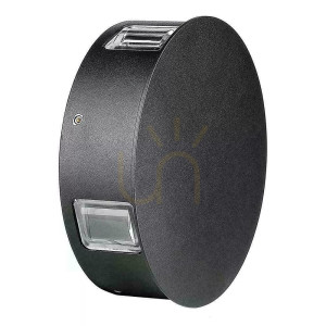 Oprawa Ścienna V-TAC 4W LED IP65 Czarna Okrągła VT-706 4000K 440lm