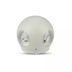 Kinkiet Ścienny V-TAC 4W LED Biały Okrągły IP65 VT-834 3000K 440lm