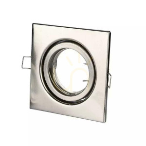 Oczko V-TAC GU10 Kwadrat Ruchome Satyna VT-7227SQ-SN