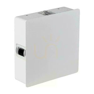 Oprawa Ścienna V-TAC 4W LED IP65 Biały Kwadrat VT-704 3000K 428lm