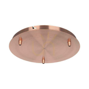 Rozeta sufitowa potrójna V-TAC 300x25mm Miedź