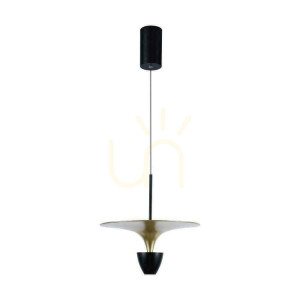 Oprawa Zwieszana V-TAC 9W LED Czarny+Złoty VT-7832 3000K 1000lm