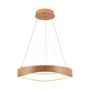 Oprawa Zwieszana V-TAC LED 25W DREWNO fi. 50cm VT-7974 3000K 2800lm