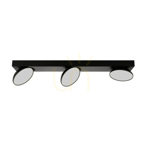 Czarny Nowoczesny Reflektorek Castelio LED 3-punktowy