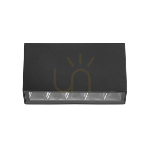 Czarny Plafon Zewnętrzny Forli 3K LED 5-punktowy