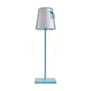 Niebieska Lampka na biurko Ostap LED