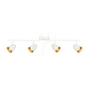 Biały Nowoczesny Reflektorek Tino GU10 4-punktowy