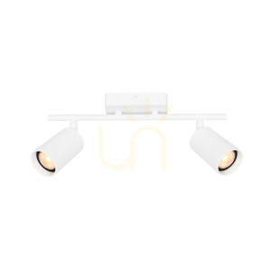 Nowoczesny Biały Reflektorek Tris GU10 2-punktowy