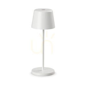 Lampa stołowa Ideallux CUTE 346892 biała LED 2,5W IP65 7,5 cm