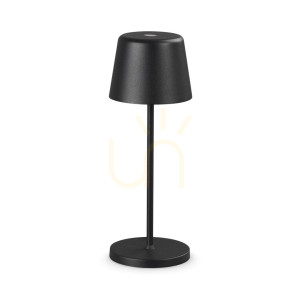 Lampa stołowa Ideallux CUTE 346908 czarna LED 2,5W ściemnialna IP65 7,5 cm