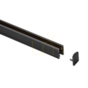 Zaślepka końcowa Ideallux DEVA 332635 czarna aluminium 1 cm