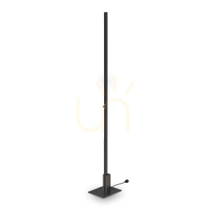 Lampa stojąca Ideallux EGO 344775 czarna 201 cm ściemnialna