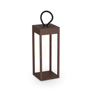 Lampa stołowa Ideallux ENYA 323244 brązowa LED 5W IP54 12 cm