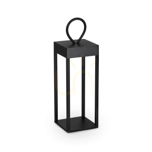 Lampa stołowa Ideallux ENYA 323237 czarna LED 5W IP54 12 cm