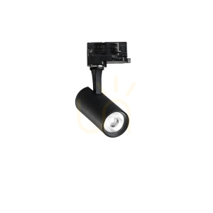Lampa do szynoprzewodu Ideallux FOX 340838 czarna 8W 2700K LED⌀7,5 cm