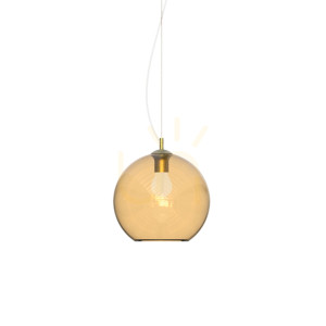 Lampa wisząca Ideal Lux NEMO bursztynowa E27 30 cm 339054