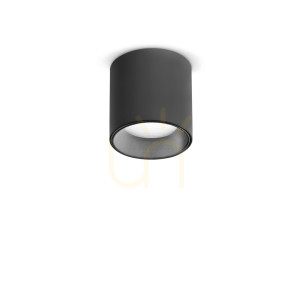 Plafon Ideallux NITRO 342795 czarny LED 4W 2700K 4,2 cm