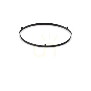 Plafon LED Ideallux Oracle Slim 341903 czarny 50 cm 29W 4000K
